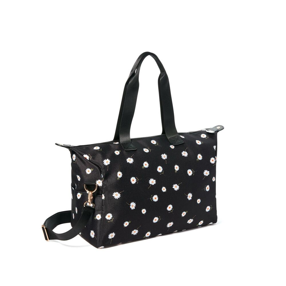Alice + Olivia Daisy Print Canvas Duffle Bag & Reversible Bucket Hat MSRP $235 - Picture 3 of 14